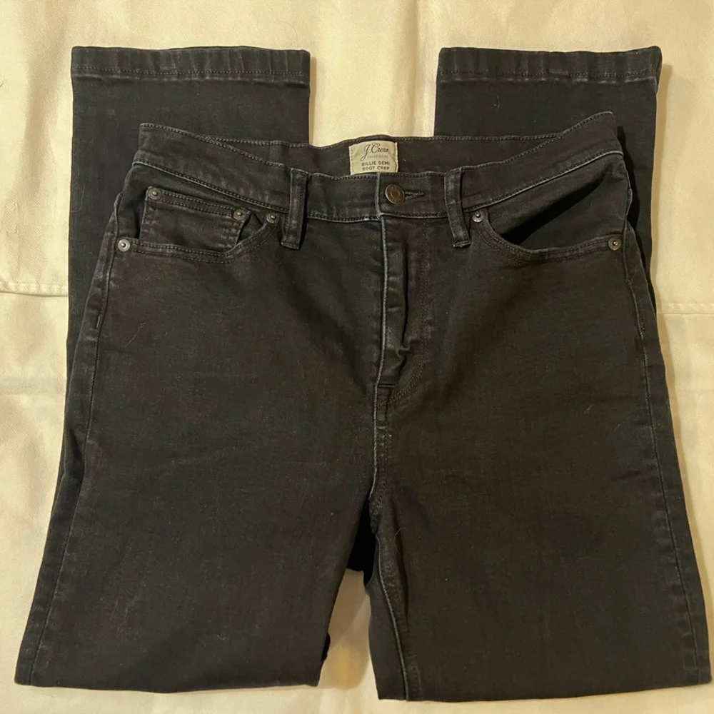 J. Crew Black Ankle-Cropped Jeans